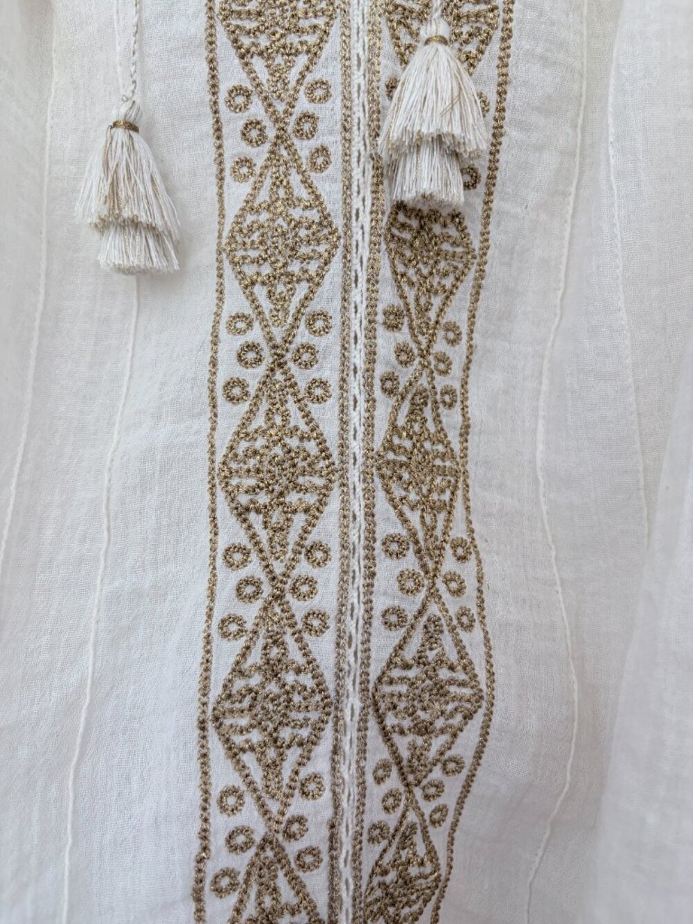 Maison Hotel Violette Blouse Gold Embroidery Size M - Picture 10 of 12